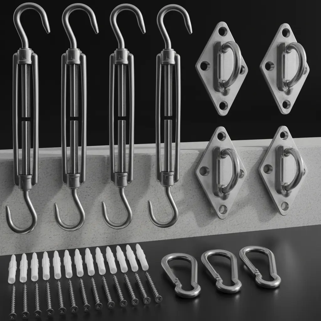 Heavy Duty Stainless Steel Awning Mounting Set for Canopies