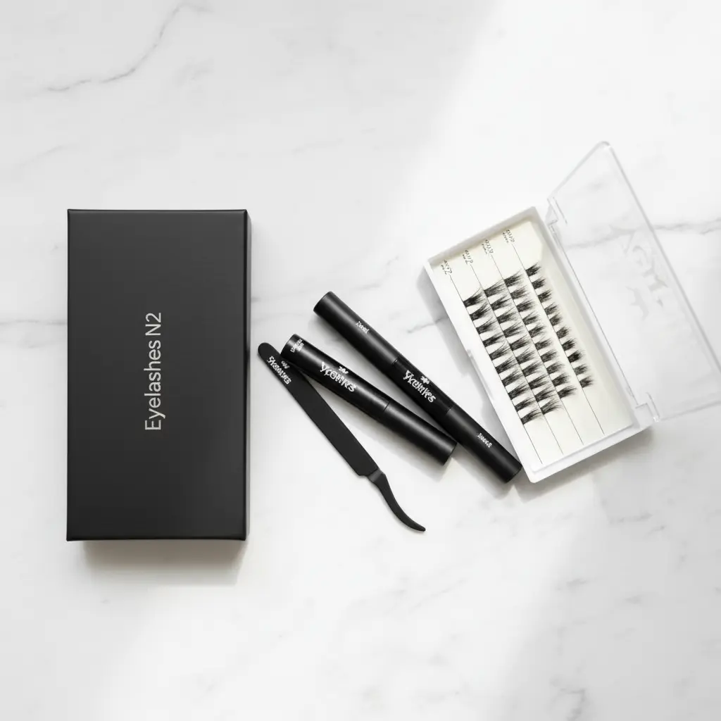 Eyelashes N2 Reusable Natural-Look False Eyelashes – Lightweight Everyday Strip Lashes