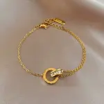 Stainless Steel Rhinestone Bracelet