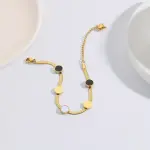 Gold Plated Bracelet & Necklace Jewelry Set