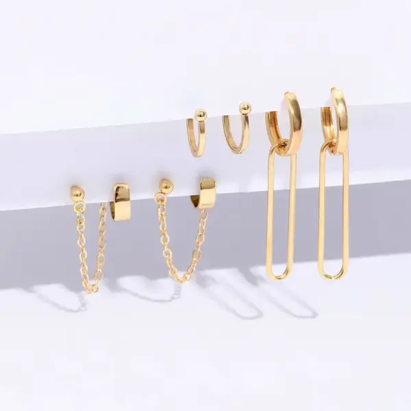 U-shaped Gold Plated Set