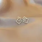 Square Geometric Stud Earrings