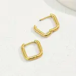Square Design Hoop Earrings