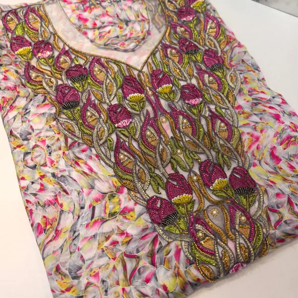 Al Galya Makhwar - Luxury Handmade Makhwar from Premium Italian Silk with Intric