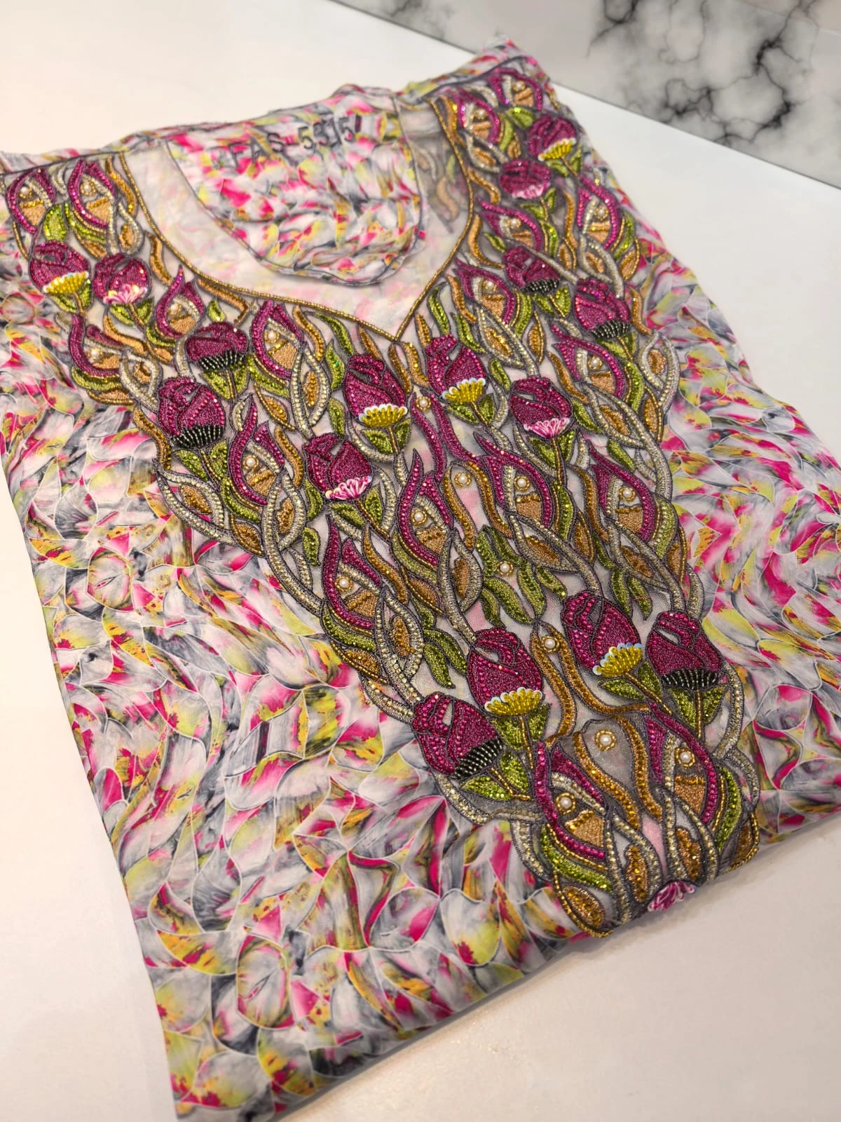 Al Galya Makhwar - Luxury Handmade Makhwar from Premium Italian Silk with Intric