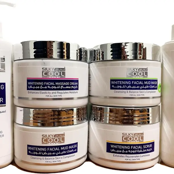 Silky Cool 6pcs Whitening Facial Kit – Soft, Younger-Looking Skin