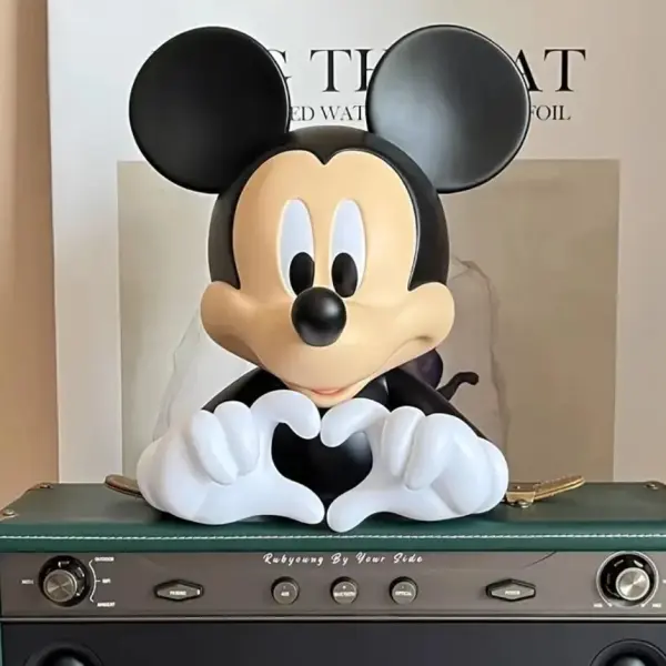 Mickey Mouse Piggy Bank 17cm – Cute Disney ABS Coin Bank