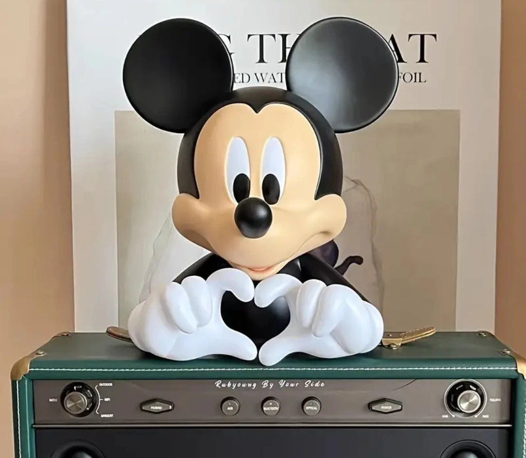 Mickey Mouse Piggy Bank 17cm – Cute Disney ABS Coin Bank