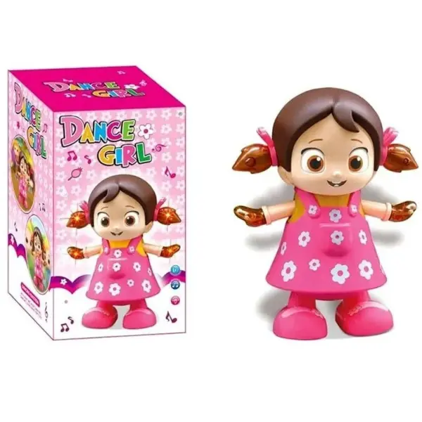 Dance Girl Toy with Music, Flashing Lights & Moving Arms – Battery Operated Danc