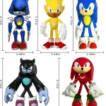 Sonic 2 – 6pc Set (Sonic, Knuckles, Super/Metal Sonic, Eggman, Werehog)
