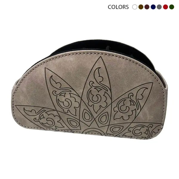 Leather Remote Control Holder — Multi-Compartment Desk Organizer