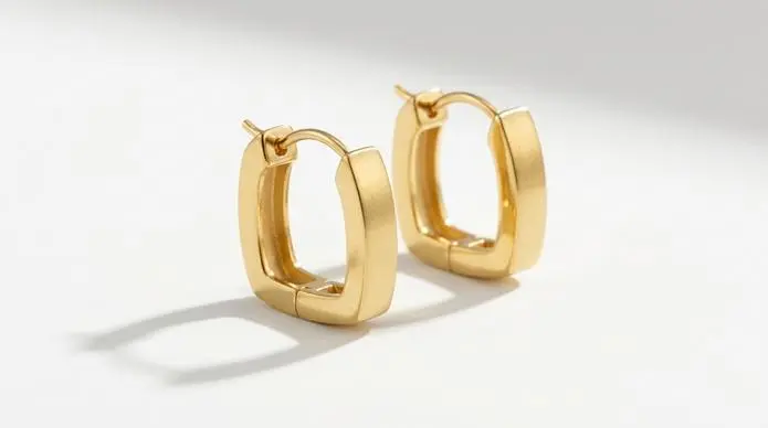 Modern Geometric Hoop Earrings