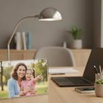 4R Clear Acrylic Photo Frames - Elegant Tabletop Picture Frames with Stand