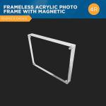 4R Clear Acrylic Photo Frames - Elegant Tabletop Picture Frames with Stand