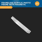 4R Clear Acrylic Photo Frames - Elegant Tabletop Picture Frames with Stand