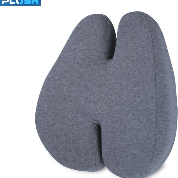 وسادة دعم قطني مريحة للظهر من PLUSH للكرسي – وسادة إسفنجية عالية الكثافة