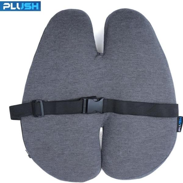 وسادة دعم قطني مريحة للظهر من PLUSH للكرسي – وسادة إسفنجية عالية الكثافة