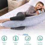 وسادة PLUSH مزدوجة الاستخدام للحمل والرضاعة مع غطاء قطني 100% قابل للغسل - دعم الأمومة والرضاعة الطبيعية