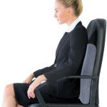 وسادة دعم قطني مريحة للظهر من PLUSH للكرسي – وسادة إسفنجية عالية الكثافة