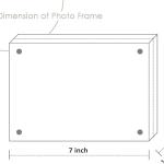 Acrylic Photo Frame - 5x7 (5R) Clear Display for Cherished Memories