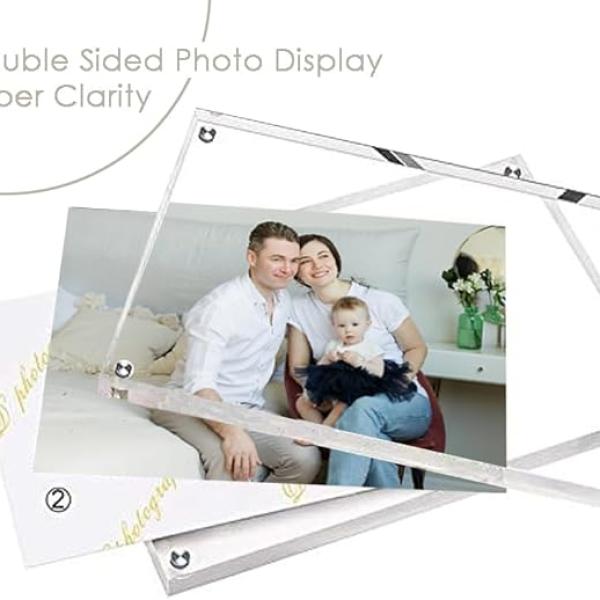 Acrylic Photo Frame - 5x7 (5R) Clear Display for Cherished Memories