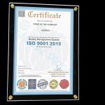 A4 Acrylic Wall Frame - Elegant Frameless Display for Certificates, Photos, & Documents (21x30 cm)