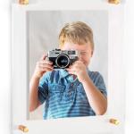 A4 Acrylic Wall Frame - Elegant Frameless Display for Certificates, Photos, & Documents (21x30 cm)
