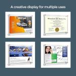 A4 Acrylic Wall Frame - Elegant Frameless Display for Certificates, Photos, & Documents (21x30 cm)
