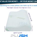 وسادة بلس ميموري فوم ناعمة، لدعم الرقبة وعنق الرحم للأطفال والسفر - حجم متوسط