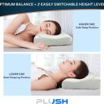 وسادة بلس ميموري فوم ناعمة، لدعم الرقبة وعنق الرحم للأطفال والسفر - حجم متوسط