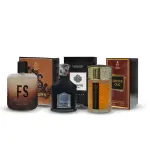 عطور سيكريتس FS دارك براون + أفينتو + كوفي عود ماء عطر 100 مل | مجموعة عطور 3 في 1