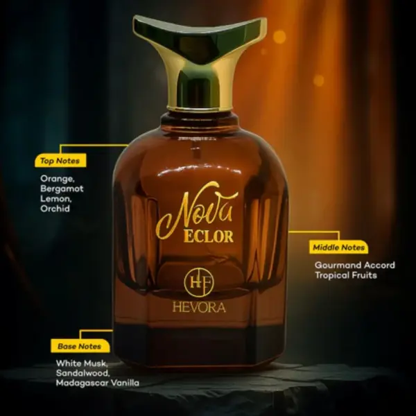 Hevora Nova Eclor Eau De Parfum 80ml – Exquisite Unisex Fragrance