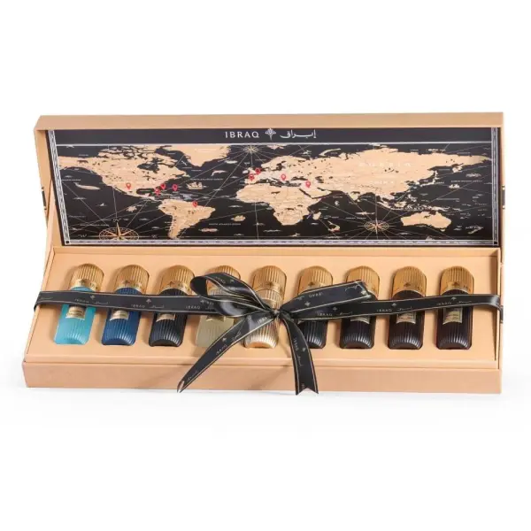 Ibrahim Al Qurashi Tobacco Collection Gift Set 9x20ML EDP – Luxury Tobacco Perfume Set