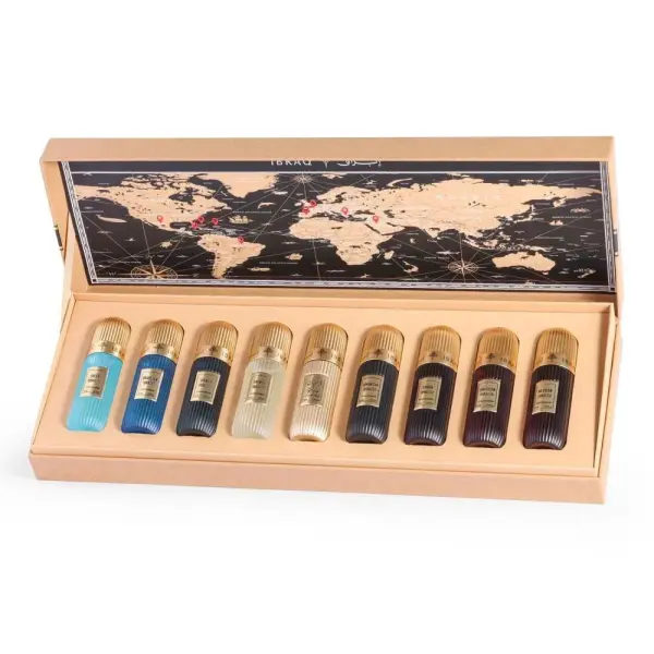 Ibrahim Al Qurashi Tobacco Collection Gift Set 9x20ML EDP – Luxury Tobacco Perfume Set