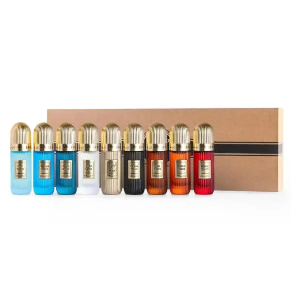 Ibrahim Al Qurashi Tobacco Collection Gift Set 9x20ML EDP – Luxury Tobacco Perfume Set