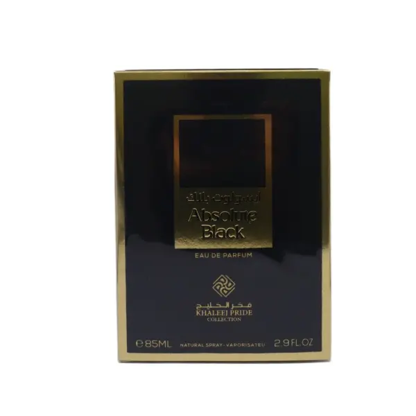 Khaleej Pride Absolute Black EDP 85ML for Men – Spicy Woody Amber Perfume
