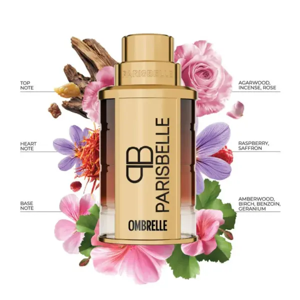 Parisbelle Ombrelle Extrait De Parfum 100ml – Elegant Floral Oud Fragrance