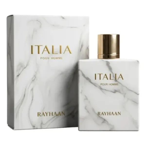 Rayhaan Italia Pour Homme EDP 100ML for Men - Aromatic Sweet Tobacco Perfume