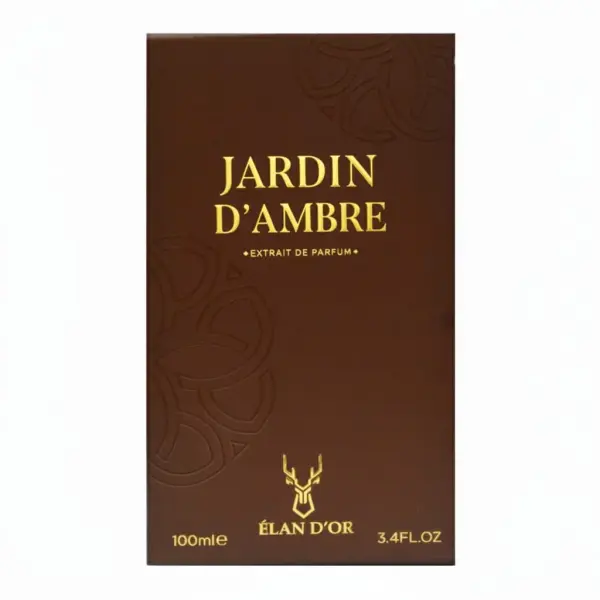 Elan Dor Jardin D'Ambre Extrait De Parfum 100ML for Men - Warm Spicy Vanilla Woody Fragrance