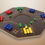 Walnut Jackaroo Board Game - 4 Players